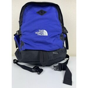 The North Face Vintage 2000's Blue & Black Wasatch Hiking Daypack W/ Lash Tab.